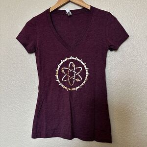 Women’s Atomic Cowboy Bar And Restaurant Maroon  Tshirt Colorado Size Small